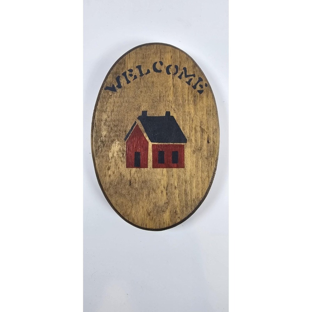 Vintage‎ Rustic Wood Farmhouse Sign - Hand Crafted and Painted Wall 6"